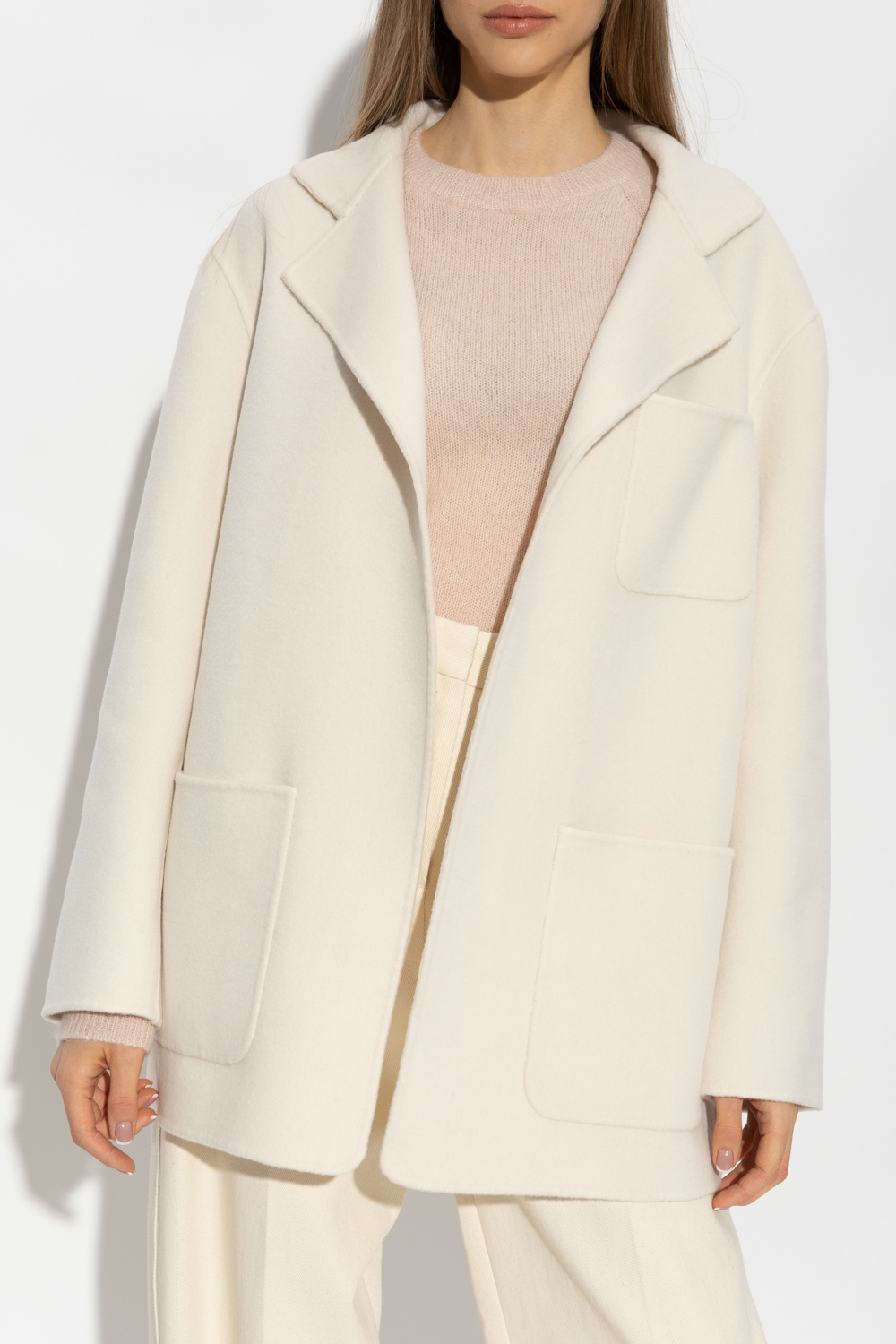 Cream wool hotsell jacket womens